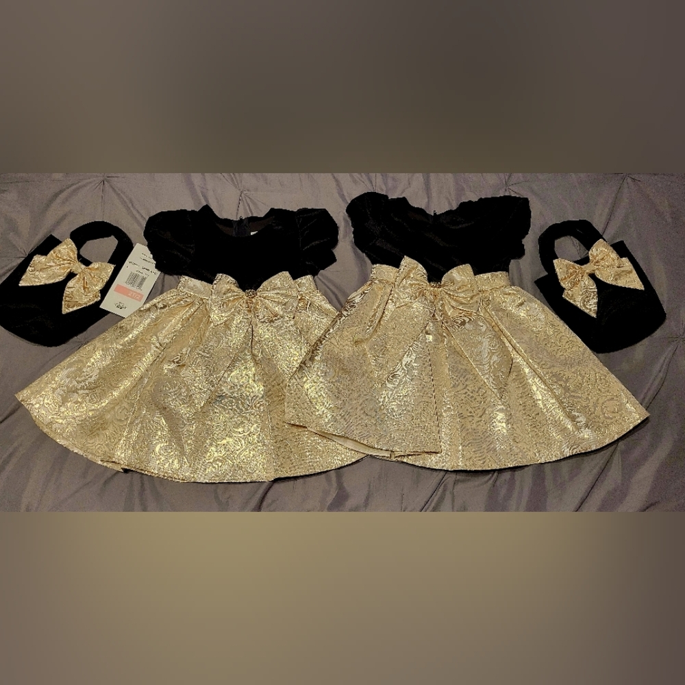 Elegant Black and Gold Dresses